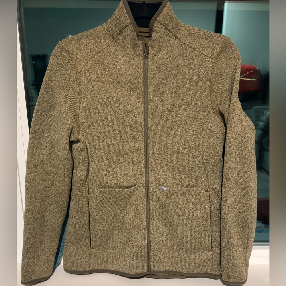 FIGS Women Olive Sweater Jacket